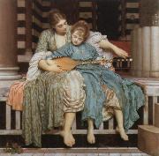 Lord Frederic Leighton the music lesson Spain oil painting artist